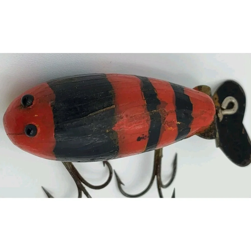C.C.B.Co.‎ Garrett 1930's Wooden Lure ANTQ-Repainted VTG Fishing BR8.0PA2090